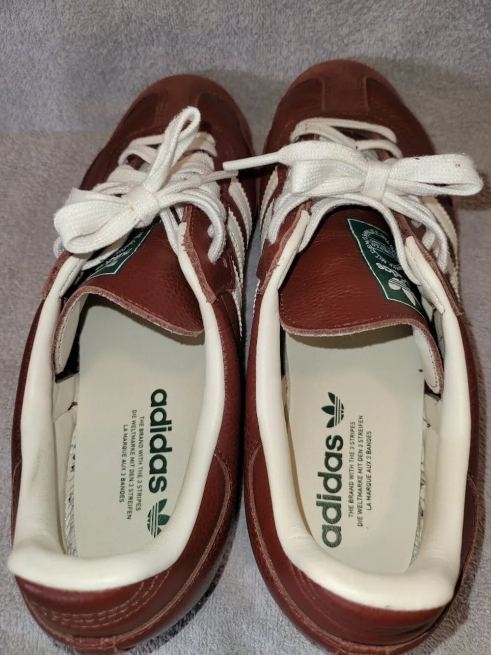 Adidas Samba OG JR0892 Fox Brown Off White Tan Gum Mens Size 10 Sneakers (#2601)